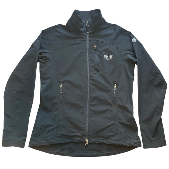 Mountain Hardwear Onata Full Zip Softshell Jacket Black Women’s Medium - Picture 1 of 5